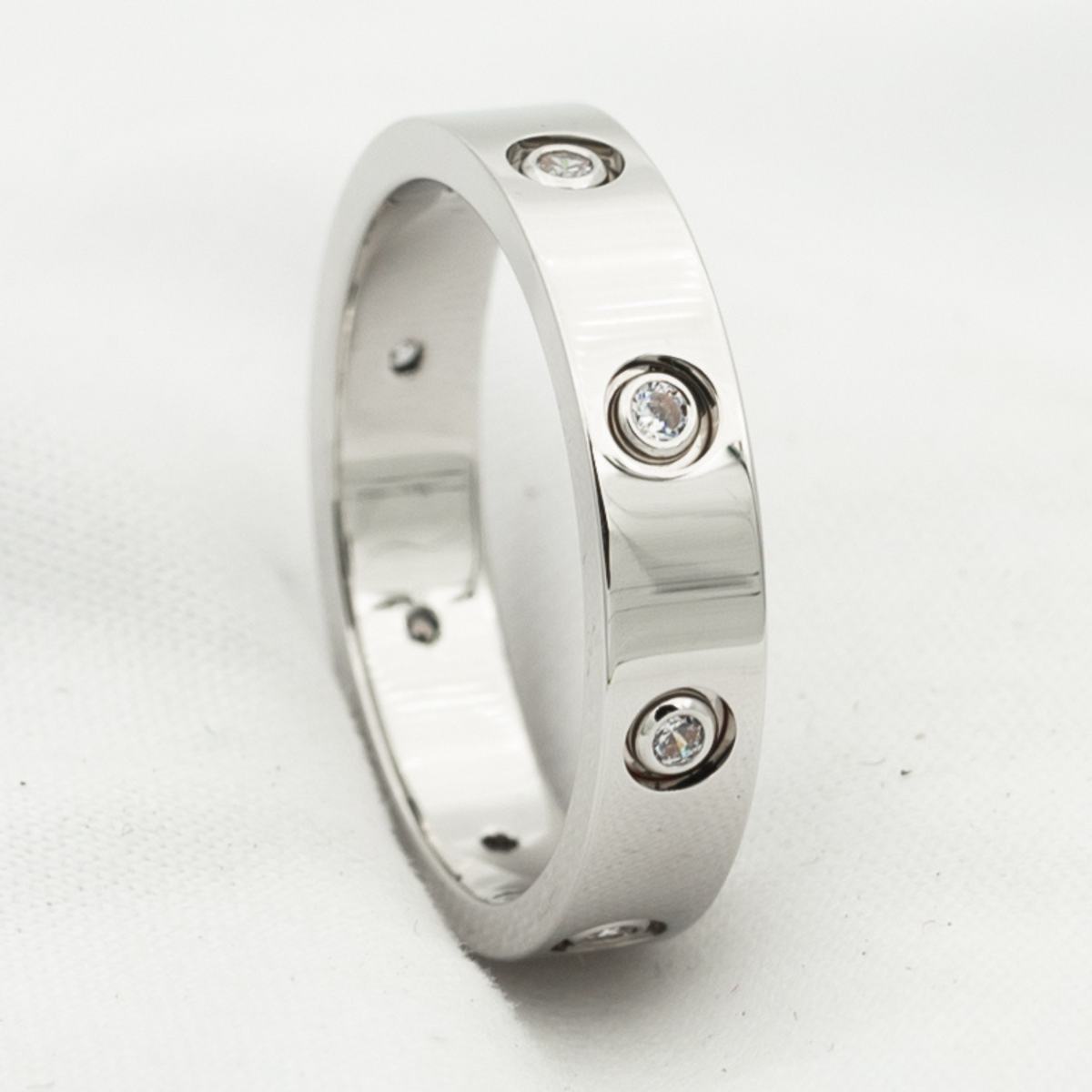 [MIRA]LOVE RING 3.6MM 8 DIAMONDS