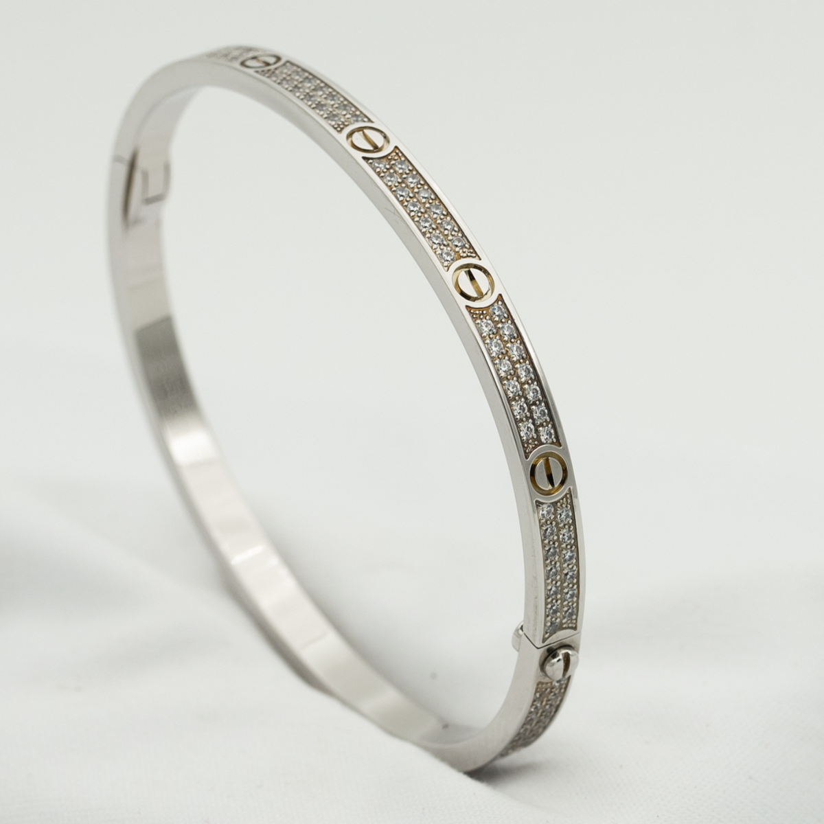 [MIRA]LOVE BRACELET 3.65MM DIAMOND-PAVED