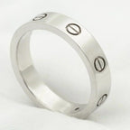 [MIRA]LOVE RING 4MM 1 DIAMOND SILVER