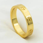 [MIRA]LOVE RING 4MM 1 DIAMOND GOLD