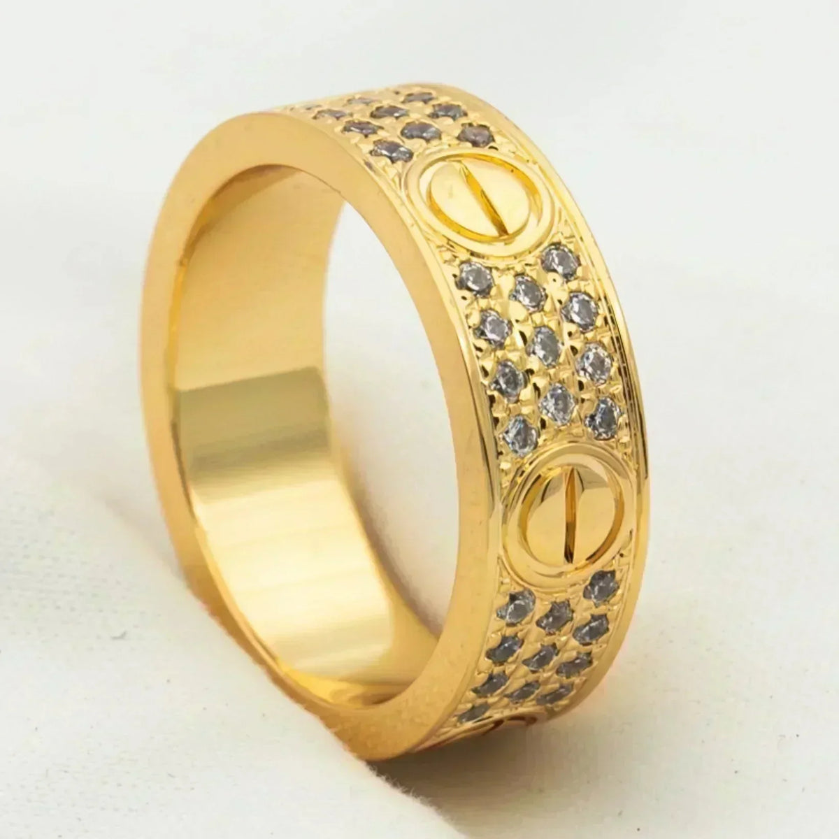 [MIRA]LOVE RING 5.5MM DIAMONDS PAVED