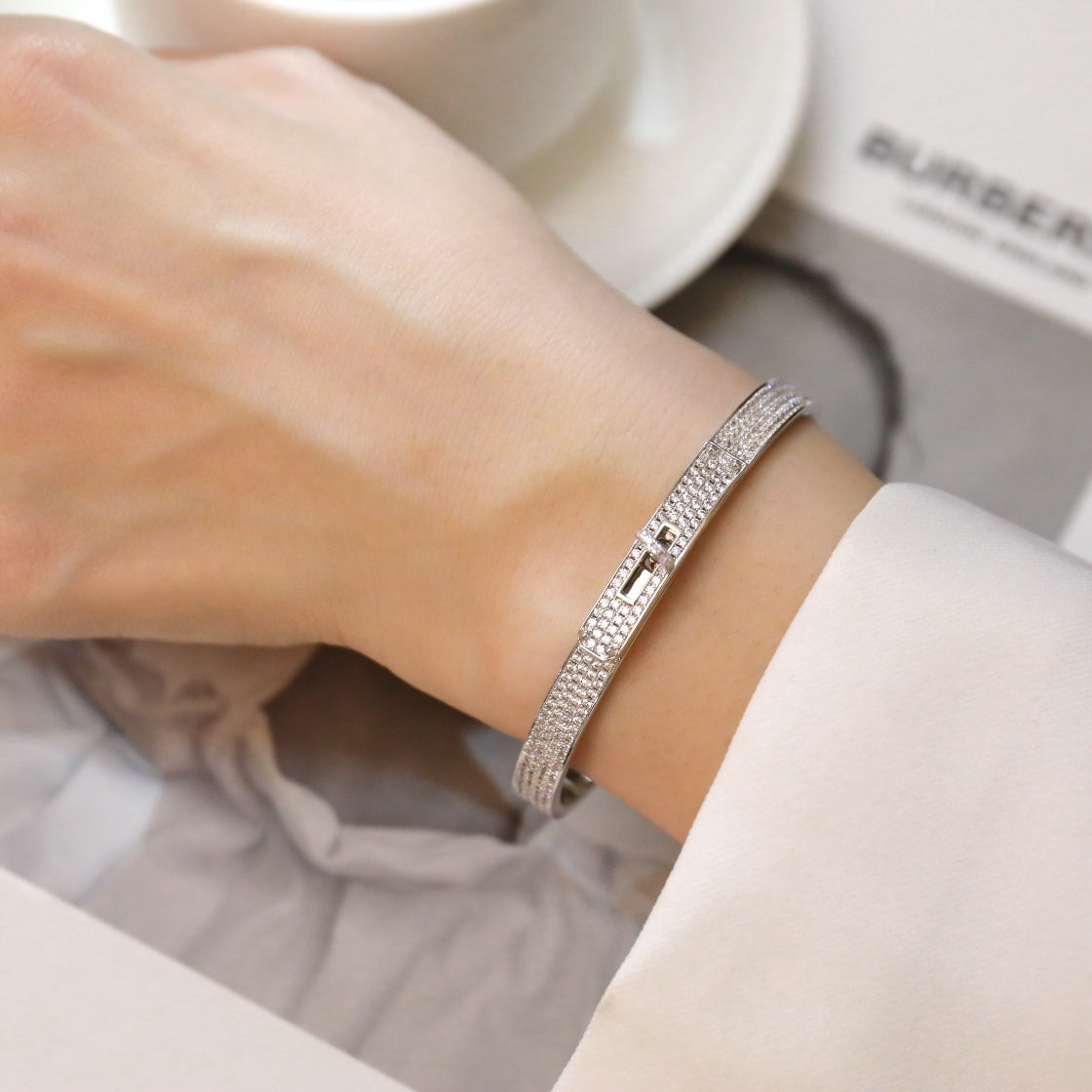 [MIRA]KELLY BRACELET DIAMOND PAVED