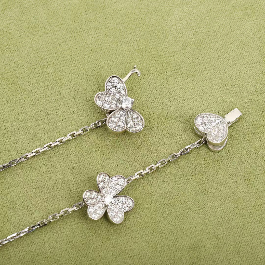 [MIRA]FRIVOLE SILVER 9 FLOWERS NECKLACE