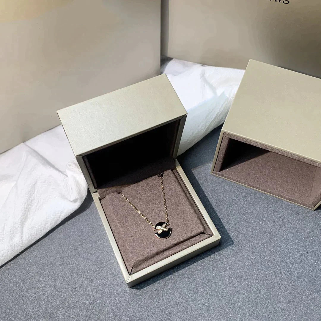 [MIRA]JEUX DE ROSE GOLD DIAMOND NECKLACE