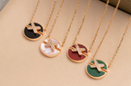 [MIRA]JEUX DE PINK GOLD DIAMOND NECKLACE