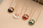 [MIRA]JEUX DE ROSE GOLD DIAMOND NECKLACE