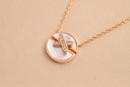 [MIRA]JEUX DE PINK GOLD DIAMOND NECKLACE