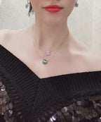 [MIRA]JEUX DE PINK GOLD DIAMOND NECKLACE