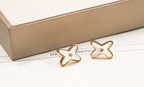 [MIRA]JEUX DE WHITE MOP PINK GOLD DIAMOND EARRINGS