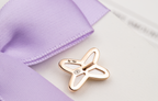 [MIRA]JEUX DE WHITE MOP PINK GOLD DIAMOND EARRINGS