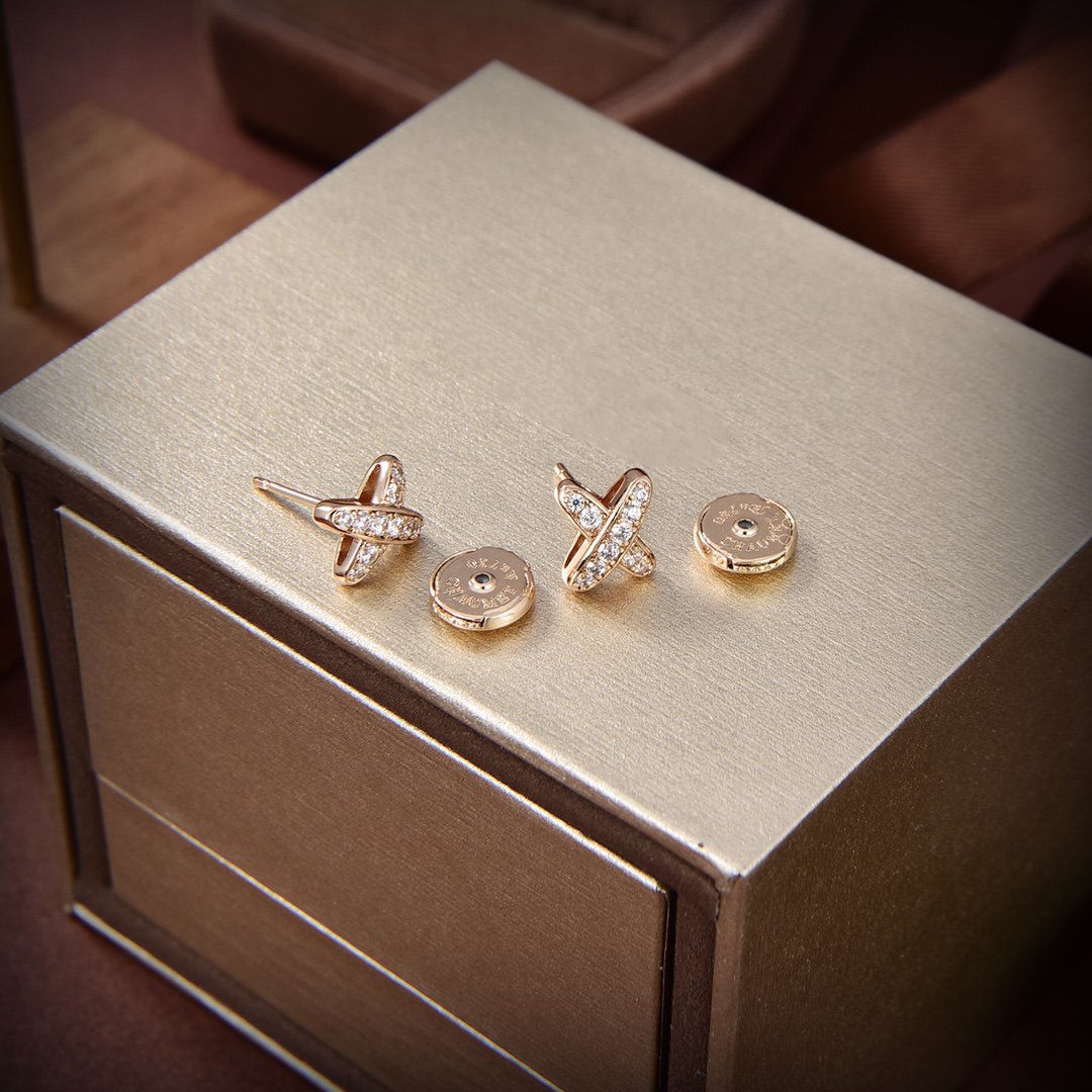 [MIRA]JEUX DE GOLD DIAMOND EARRINGS