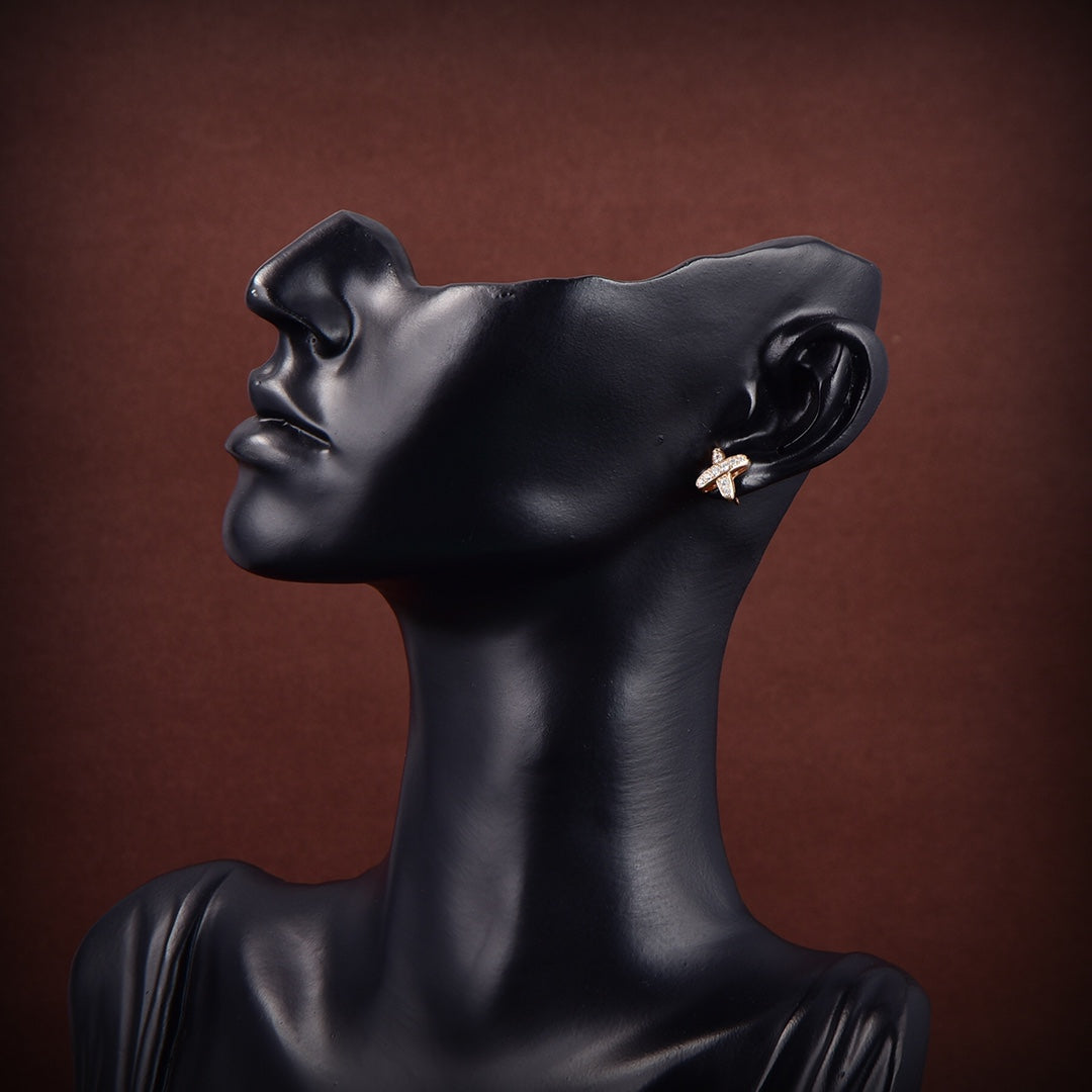 [MIRA]JEUX DE GOLD DIAMOND EARRINGS