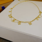 [MIRA]BLOOMING SUPPLE NECKLACE BRASS