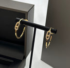 [MIRA]CREOLES MOVE UNO PM DIAMOND EARRINGS