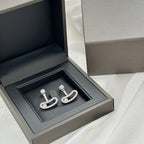 [MIRA]MOVE UNO SILVER DIAMOND EARRINGS