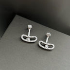 [MIRA]MOVE UNO SILVER DIAMOND EARRINGS