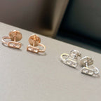 [MIRA]CREOLES MOVE UNO MINI 1 DIAMOND EARRINGS