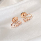 [MIRA]CREOLES MOVE UNO MINI 1 DIAMOND EARRINGS