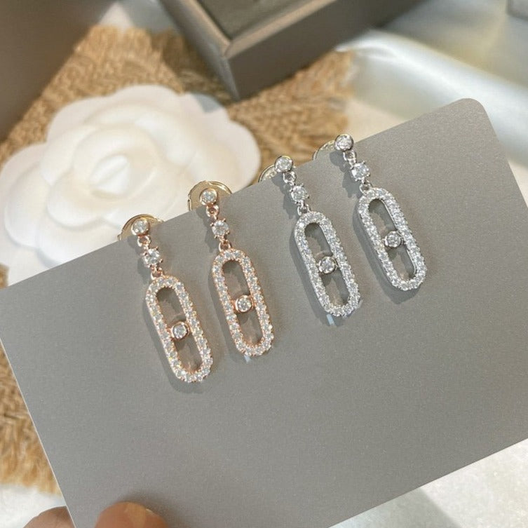 [MIRA]DORMEUSES MOVE UNO DIAMOND EARRINGS