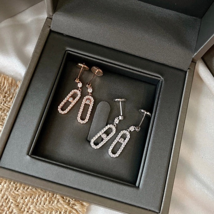 [MIRA]DORMEUSES MOVE UNO DIAMOND EARRINGS