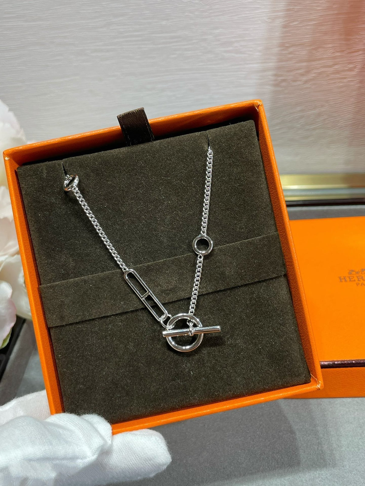 [MIRA]HM STERLING CHAINE D'ANCRE HEART
