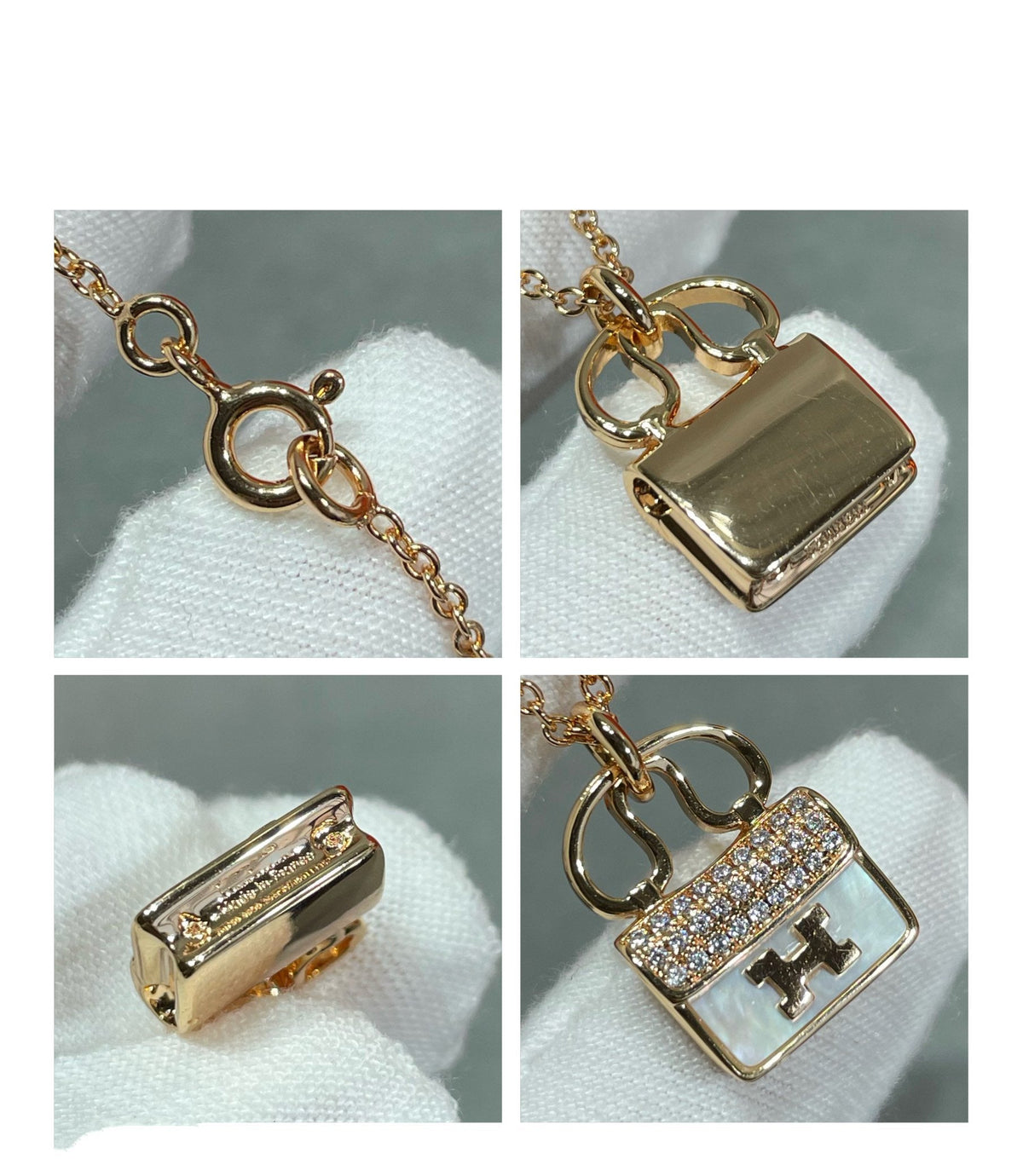 [MIRA]H CIRCE MOISSANITE PENDANT NECKLACE GOLD