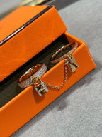 [MIRA]HM KELLY CLOCHETTE DOUBLE RING IN  WITH DIAMONDS