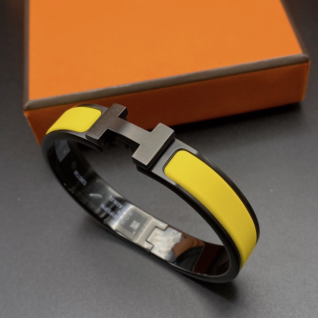 [MIRA]CLIC HM SO BLACK YELLOW BRACELET