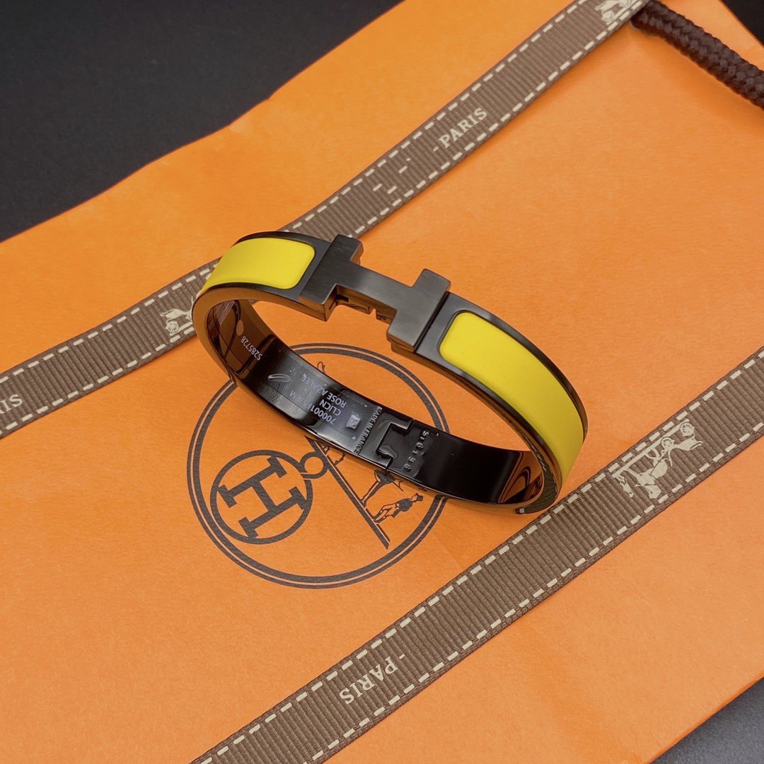 [MIRA]CLIC HM SO BLACK YELLOW BRACELET