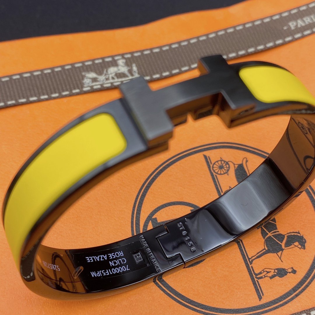 [MIRA]CLIC HM SO BLACK YELLOW BRACELET