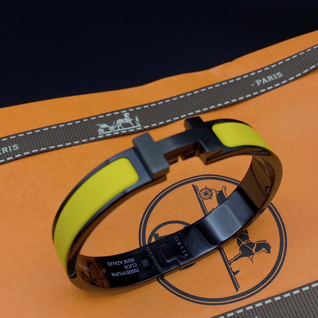 [MIRA]CLIC HM SO BLACK YELLOW BRACELET