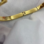 [MIRA]CLASSIC HM CLIC WHITE 8MM ENAMEL BRACELET