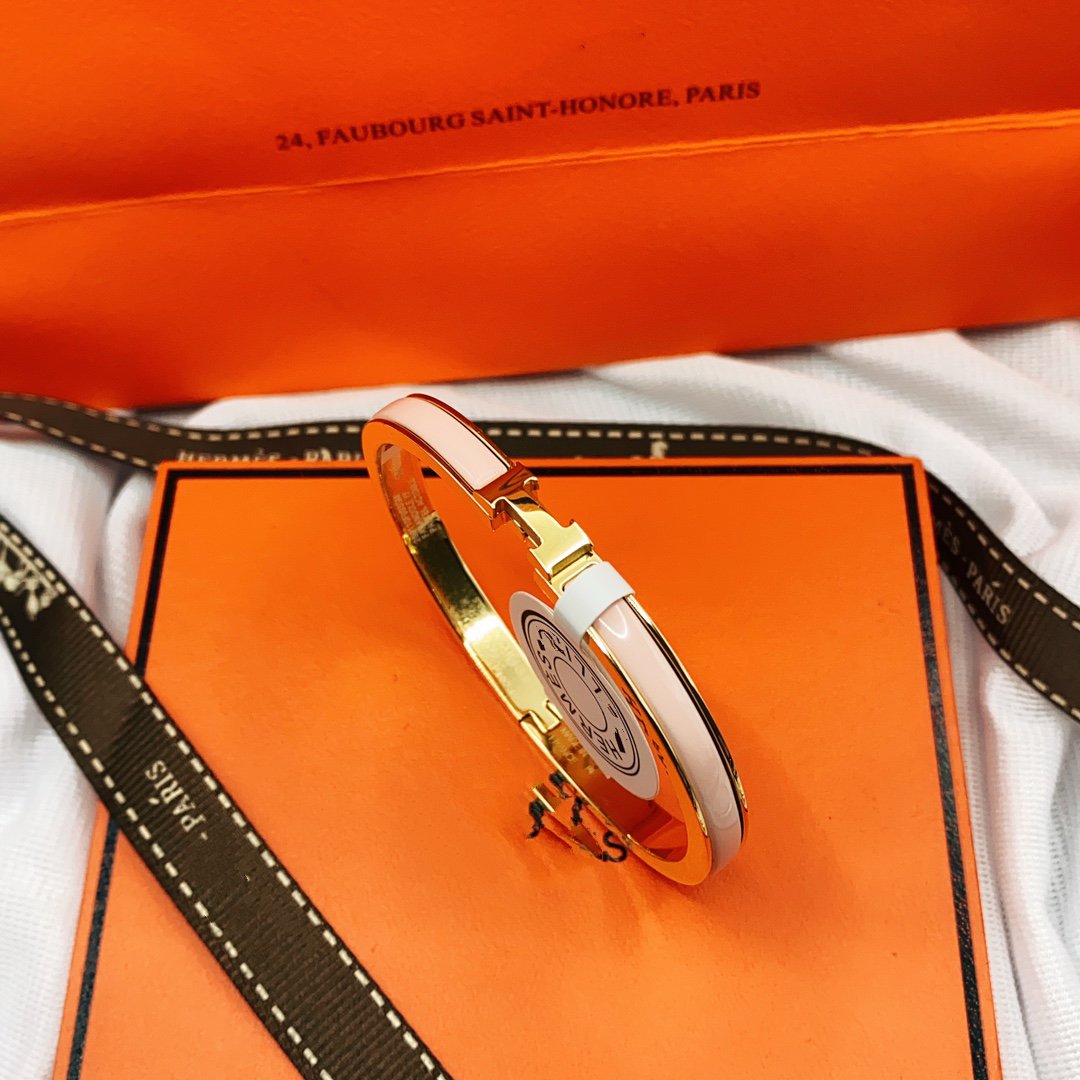 [MIRA]CLASSIC HM CLIC  PINK 8MM ENAMEL BRACELET