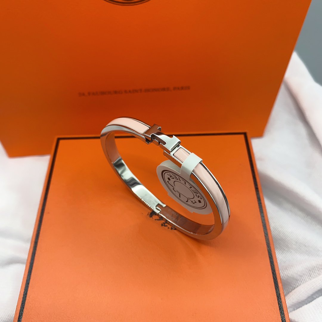 [MIRA]CLASSIC HM CLIC  PINK 8MM ENAMEL BRACELET