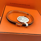 [MIRA]CLASSIC HM CLIC BLACK 8MM ENAMEL BRACELET