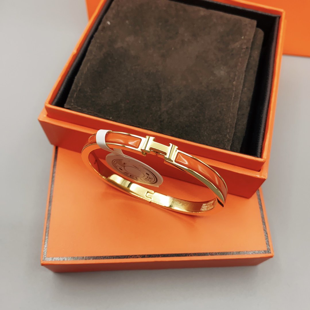 [MIRA]CLASSIC HM CLIC RED 8MM ENAMEL BRACELET