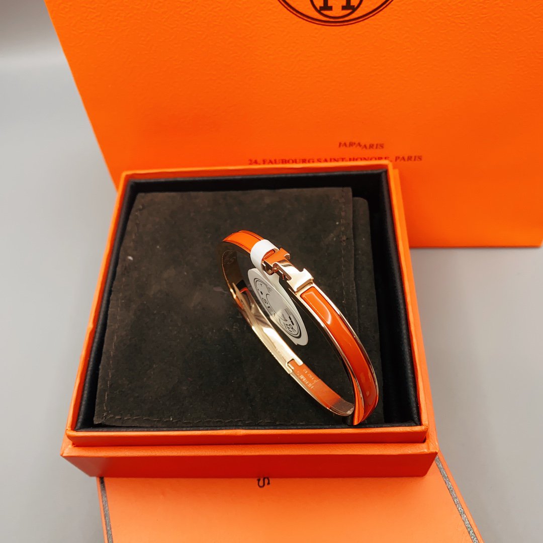 [MIRA]CLASSIC HM CLIC RED 8MM ENAMEL BRACELET