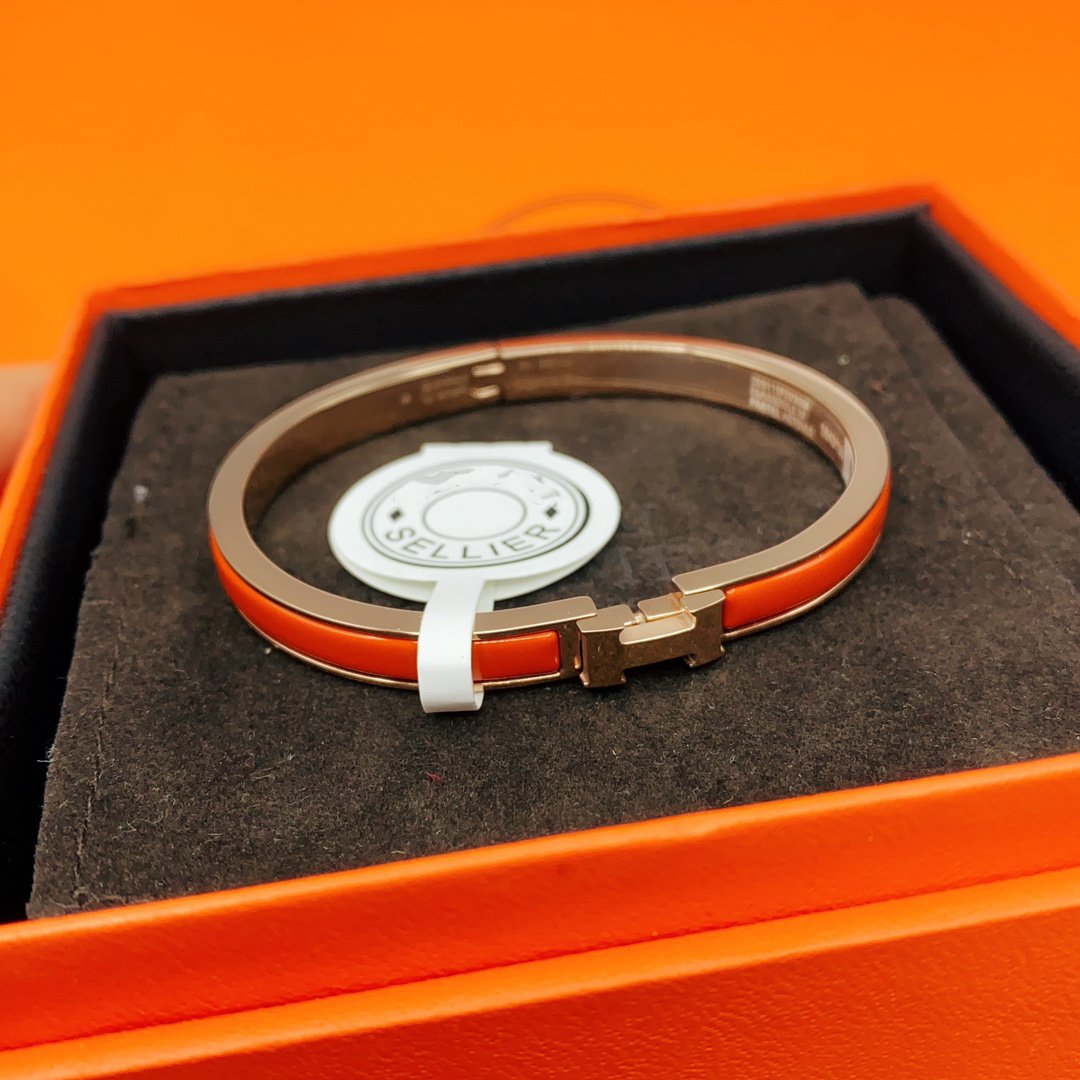[MIRA]CLASSIC HM CLIC RED 8MM ENAMEL BRACELET