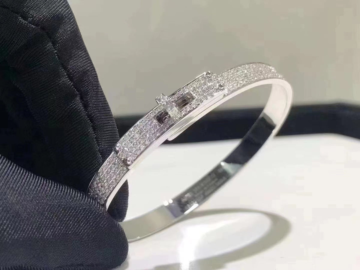 [MIRA]HM KELLY BRACELET IN SILVER AND FULL PAVE DIAMOND