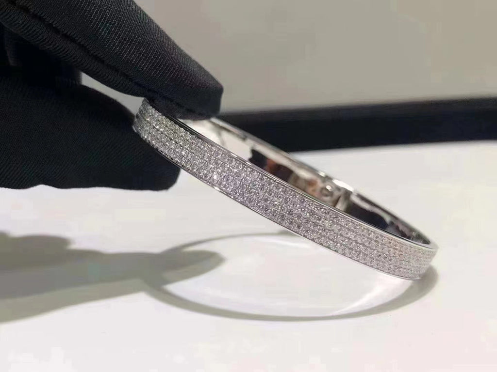 [MIRA]HM KELLY BRACELET IN SILVER AND FULL PAVE DIAMOND