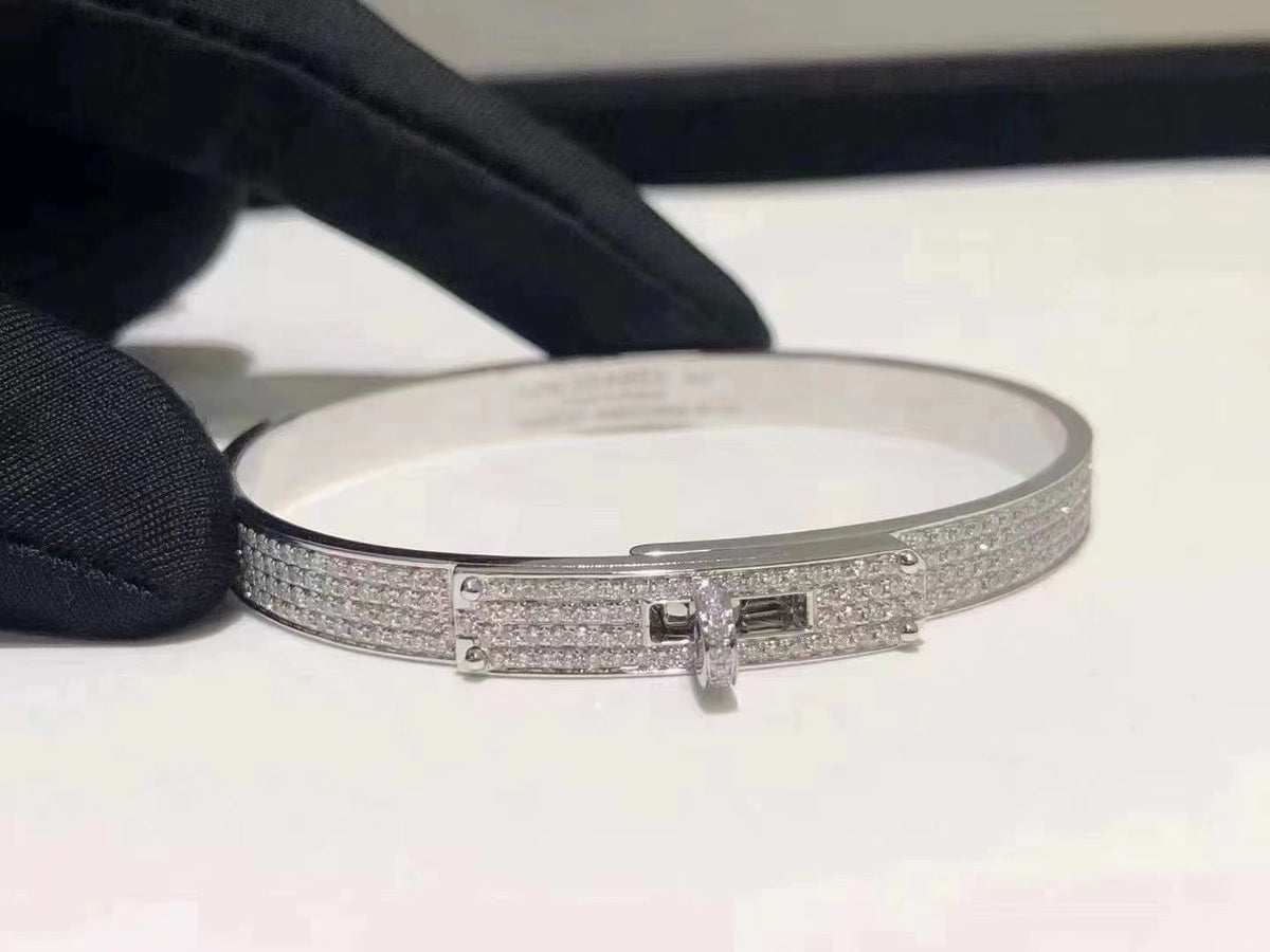 [MIRA]HM KELLY BRACELET IN SILVER AND FULL PAVE DIAMOND