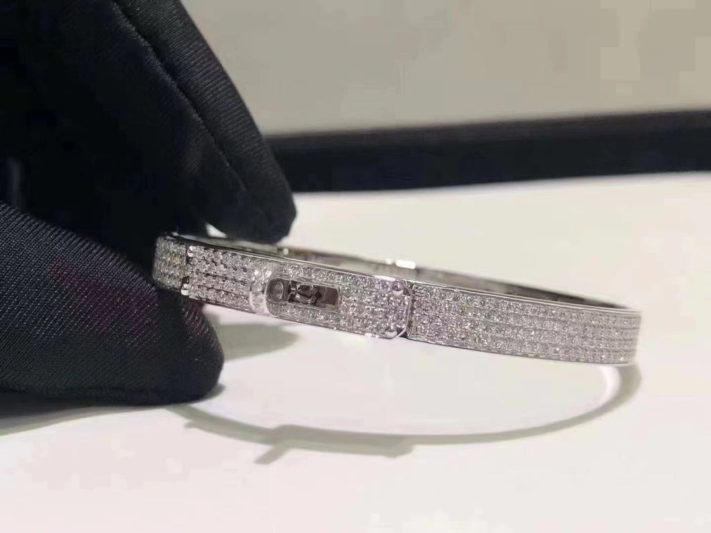 [MIRA]HM KELLY BRACELET IN SILVER AND FULL PAVE DIAMOND