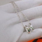 [MIRA]HM NECKLACE H LETTER OVAL SERIES