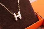 [MIRA]HM CLIC YELLOW ENAMEL GOLD NECKLACE
