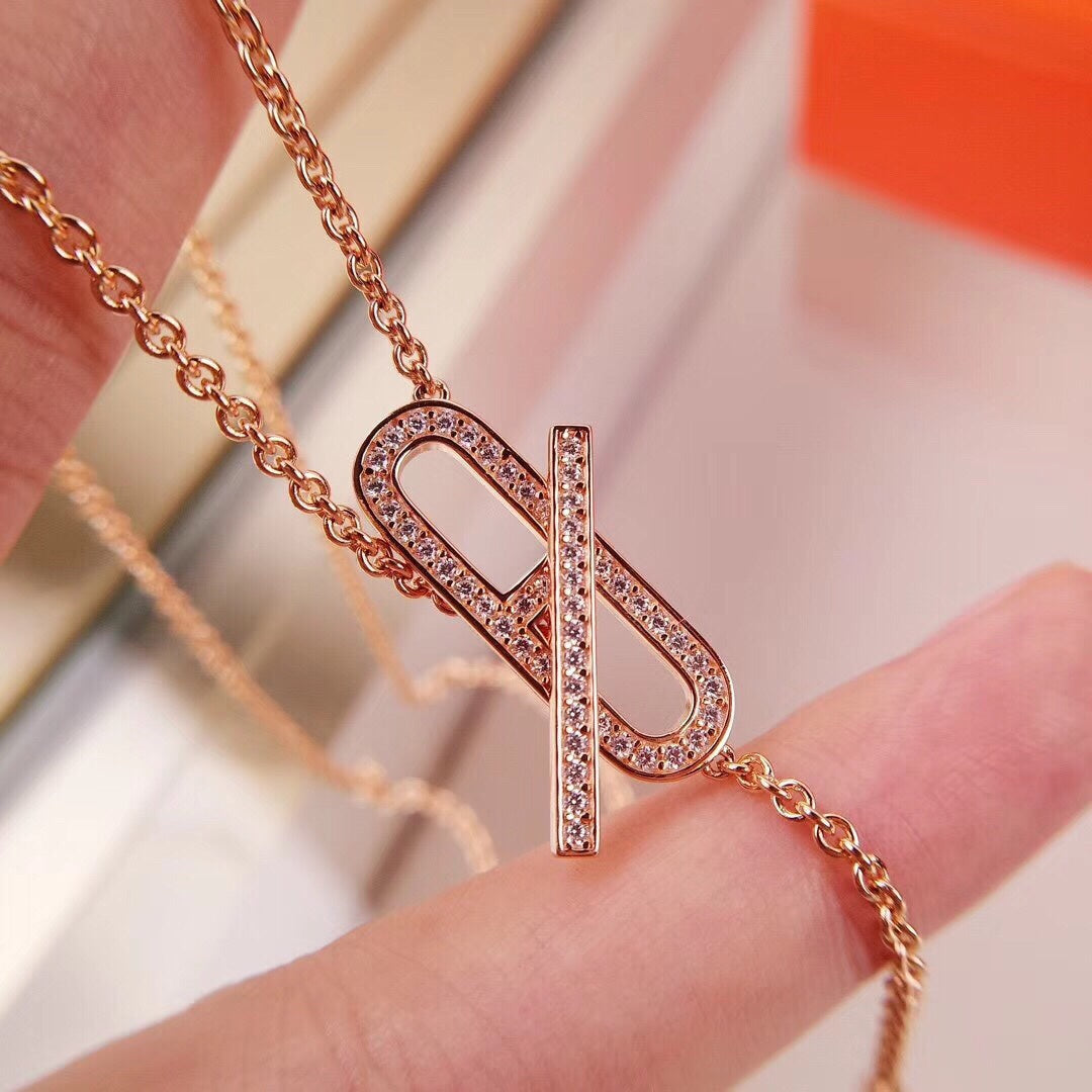 [MIRA]HM FIRE PIG NOSE NECKLACE TRENDY STREET