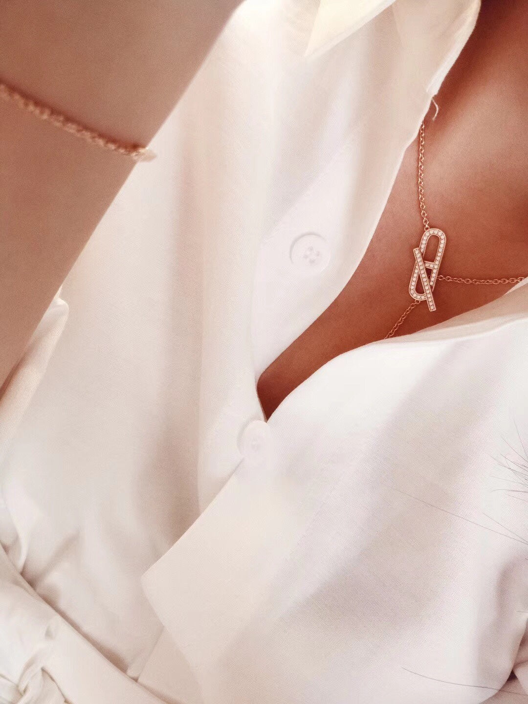 [MIRA]HM FIRE PIG NOSE NECKLACE TRENDY STREET