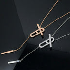 [MIRA]HM NECKLACE PLATINUM ROSE GOLD DIAMOND