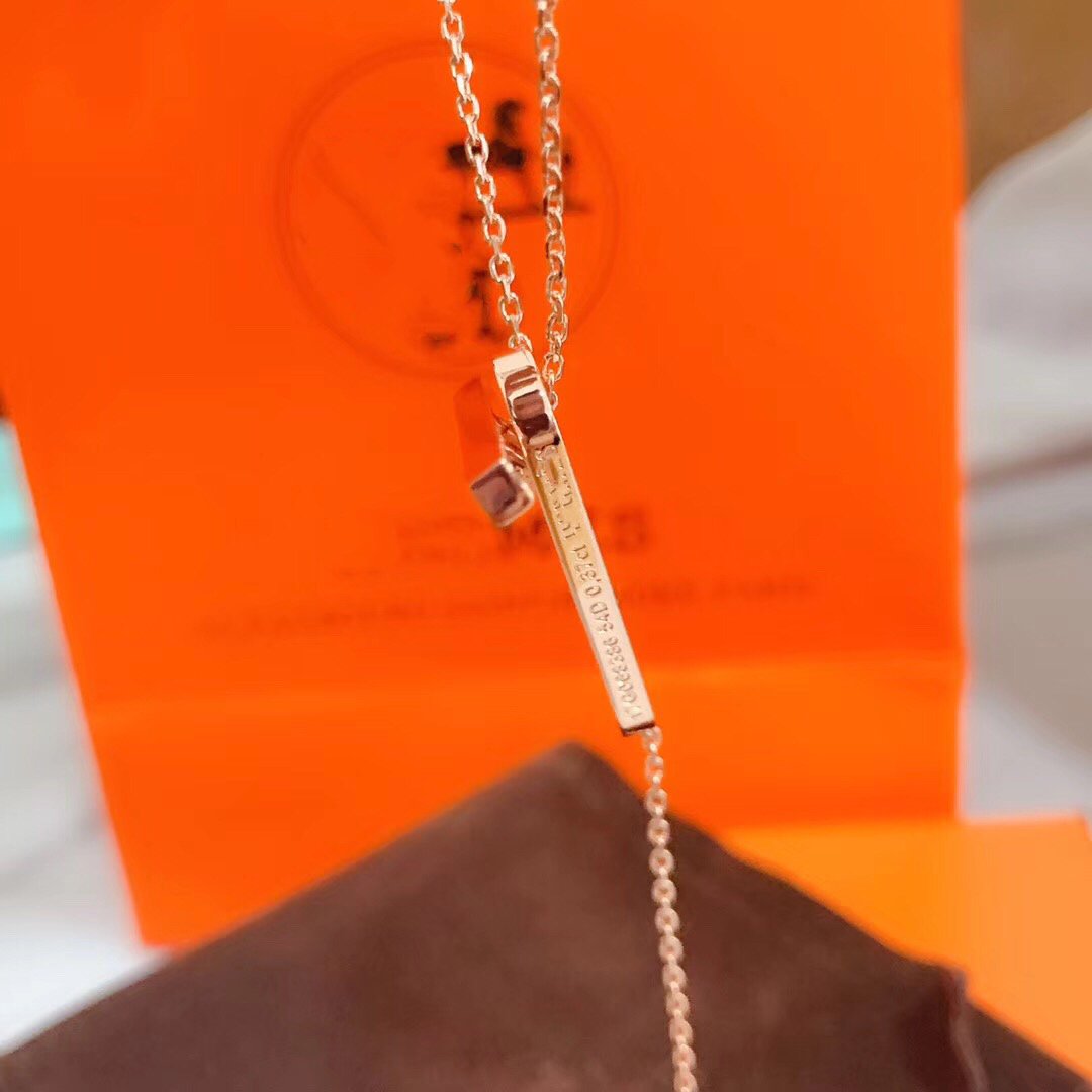 [MIRA]HM NECKLACE PLATINUM ROSE GOLD DIAMOND