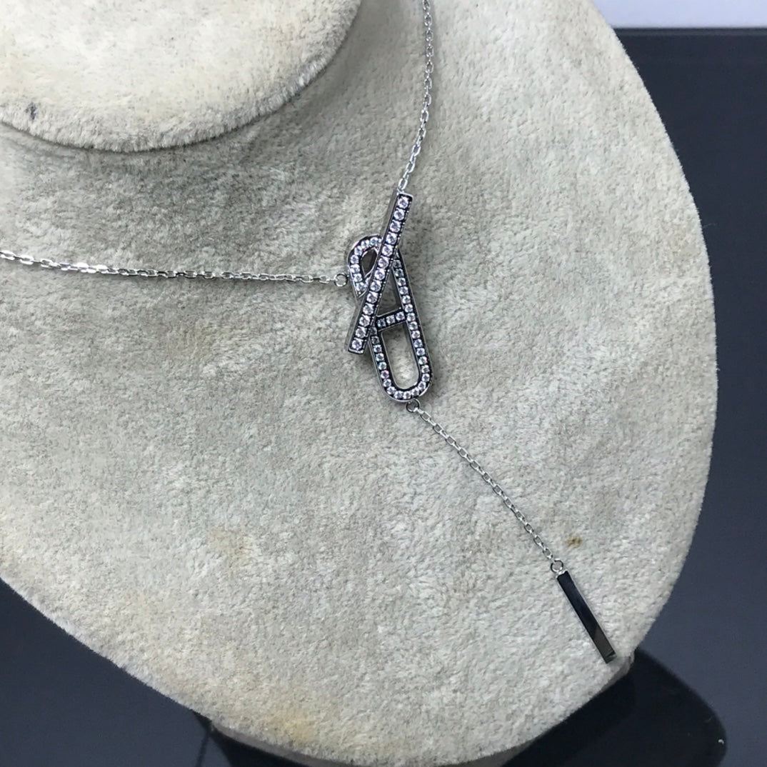 [MIRA]HM NECKLACE PLATINUM ROSE GOLD DIAMOND