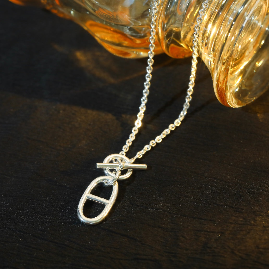 [MIRA]HM CHAINE D'ANCRE PENDANT NECKLACE STERLING SILVER